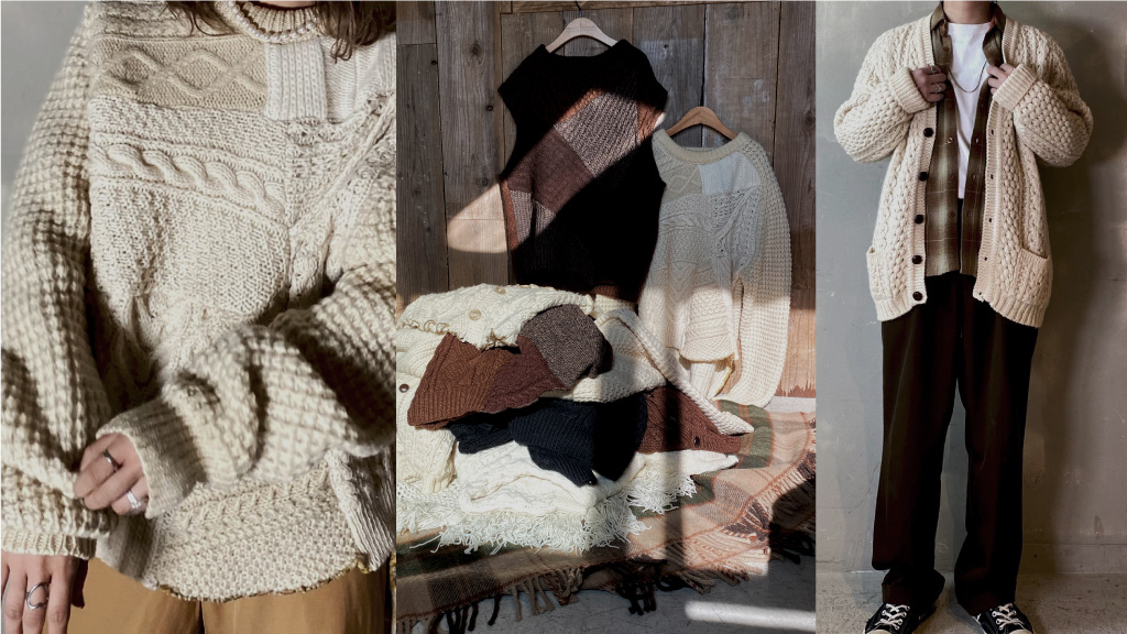 Alan Knit Sweater”Vintage&Remake Knit Collection”