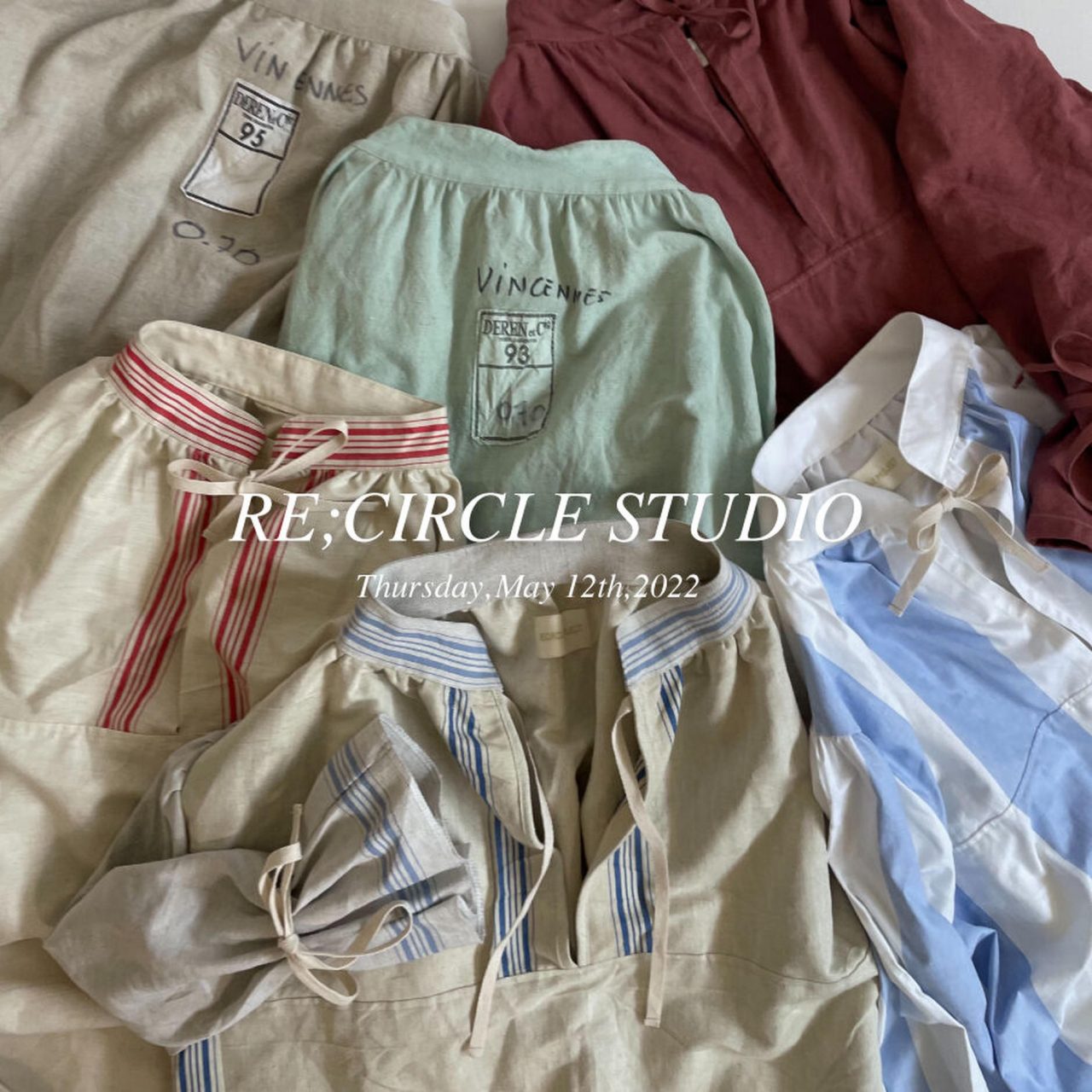 RE;CIRCLE STUDIOから新作”French bed cover DRESS”が登場