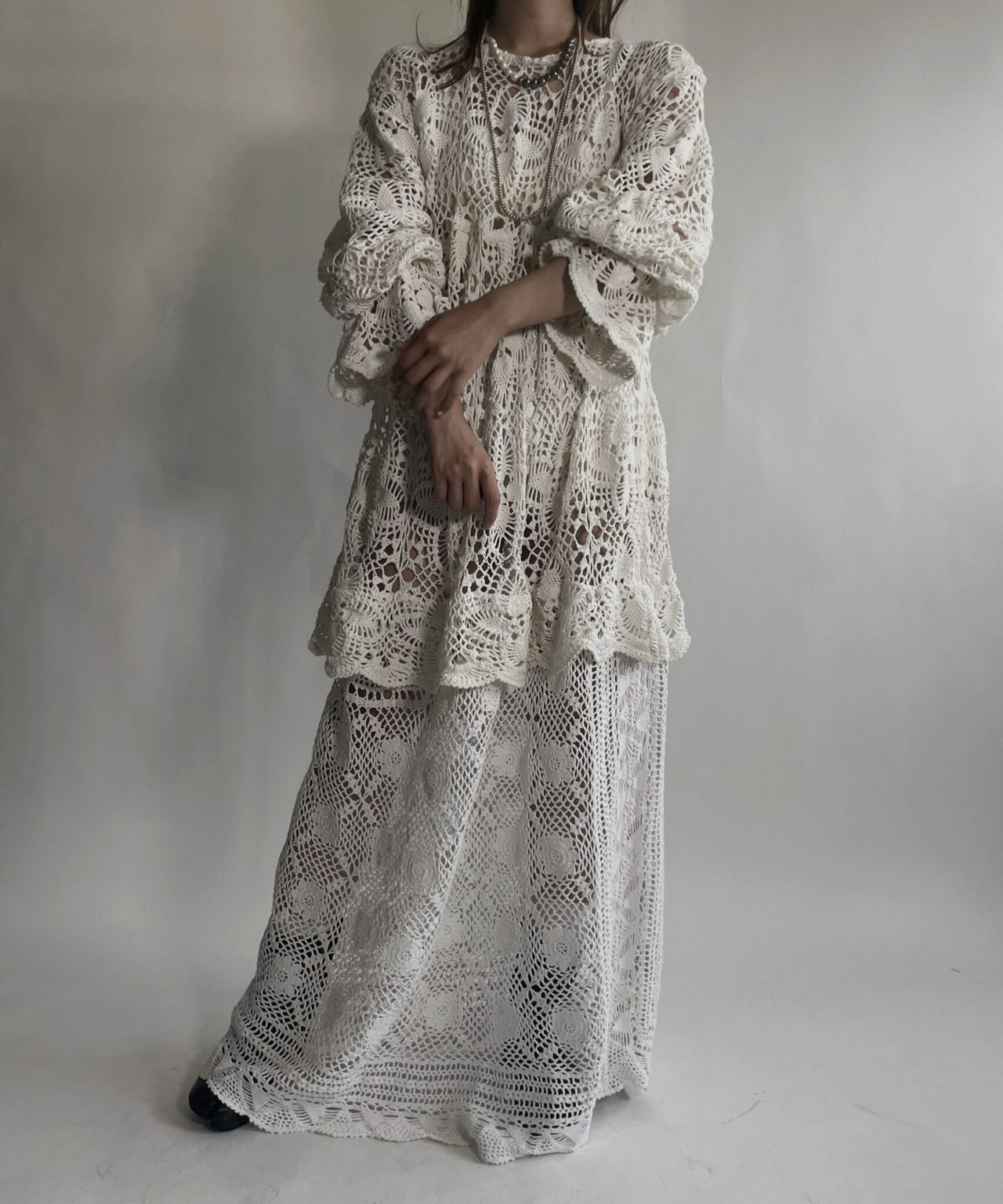 【RE;CIRCLE】 RE Crochet Lace One-piece / 220623-003