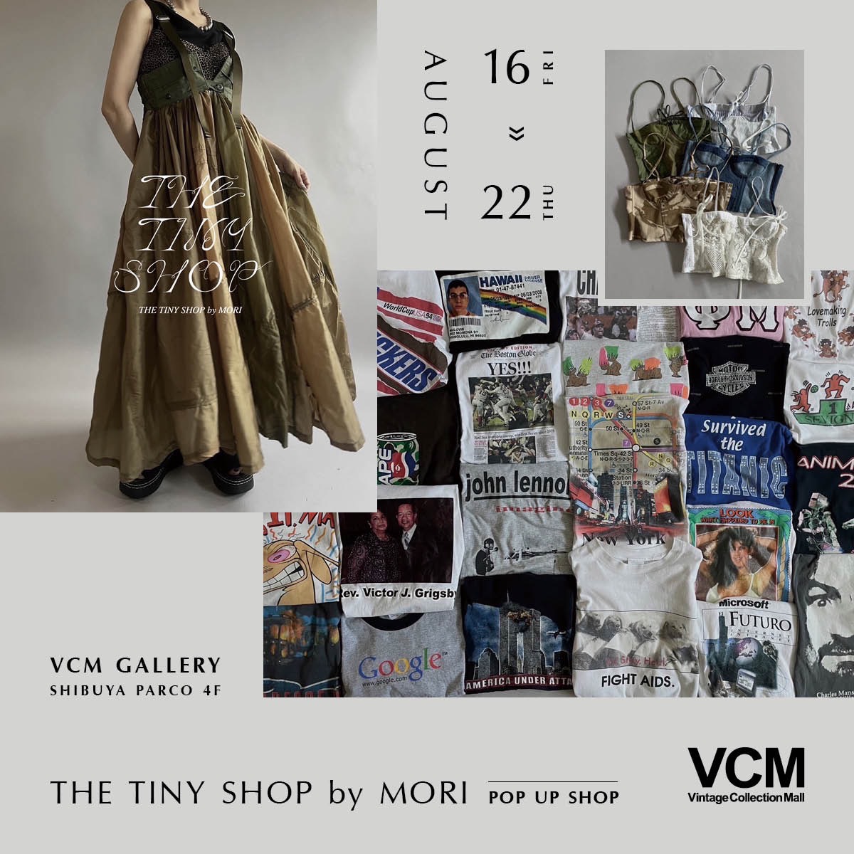 THE TINY SHOP by mori POPUP SHOP in VCM GALLERY @SHIBUYA PARCO